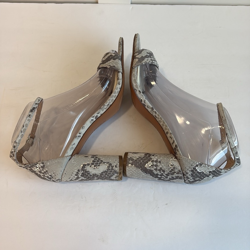 Banana Republic Silver And Grey Python Print Leat… - image 6